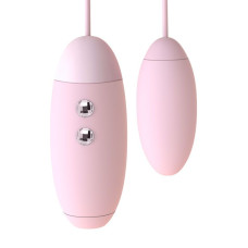 Вакуумний стимулятор з віброяйцем 2-в-1 KISSTOY Miss VV Pink