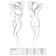 Розпродаж!!! Боді-монокіні з глибоким декольте PETRA BODY black XXL/XXXL — Passion Exclusive