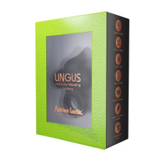 Ерекційне віброкільце Adrien Lastic Lingus Black з язичком і щіточкою для стимуляції клітора