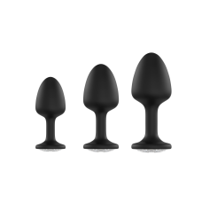 Анальна пробка Dorcel Geisha Plug Diamond M з кулькою всередині, створює вібрації, макс. діам. 3,2см