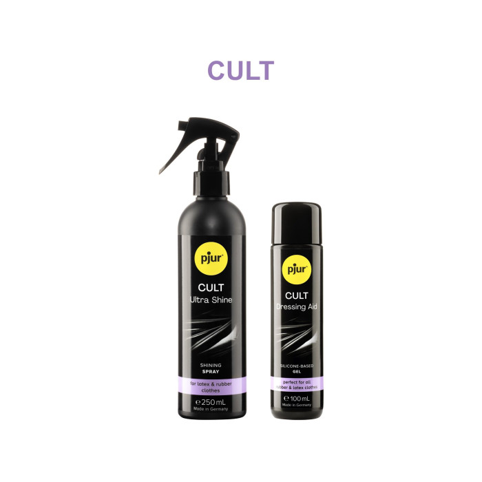 Змазка для латексу та гуми pjur Cult Dressing Aid 100 мл, для полегшення надягання фетиш-вбрання
