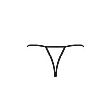 Трусики мереживні з доступом Passion Exclusive VIOLANTE THONG S/M, black