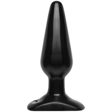 Анальна пробка Doc Johnson Smooth Classic Medium - Black, макс. діаметр 4,2 см