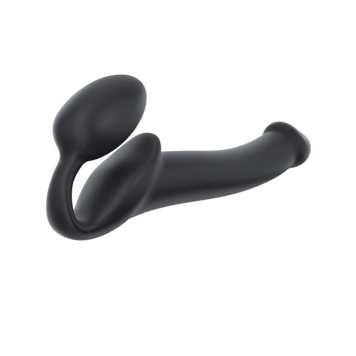 Безремінний страпон Strap-On-Me Black M, повністю регульований, діаметр 3,3 см