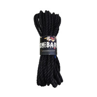 Джутова мотузка для Шибарі Feral Feelings Shibari Rope, 8 м чорна