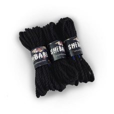 Джутова мотузка для Шибарі Feral Feelings Shibari Rope, 8 м чорна