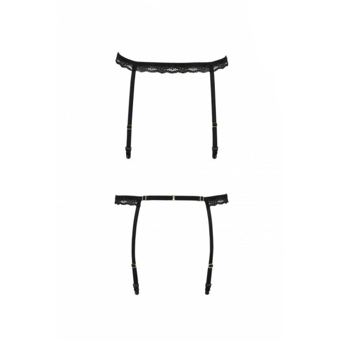 Пояс-стрепи для панчох Passion Exclusive SHELLY GARTER BELT S/M, black