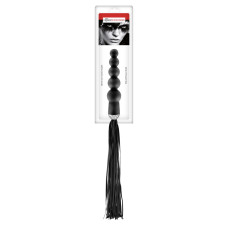 Флогер з ручкою - анальним намистом Fetish Tentation Whip with Rosary Handle