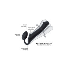 Безремінний страпон Strap-On-Me Violet M, повністю регульований, діаметр 3,3 см