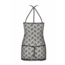 Напівпрозора сорочка Passion AZALIA CHEMISE XXL/XXXL, black