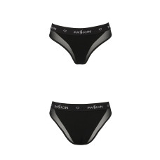 Трусики з прозорою вставкою Passion PS002 PANTIES XL, black