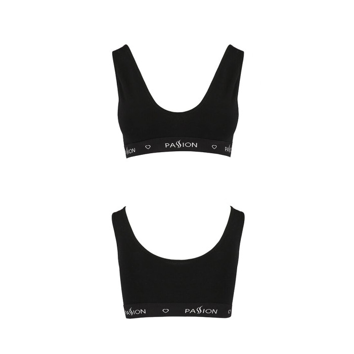 Спортивний топ з широкою гумкою Passion PS004 TOP XL, black