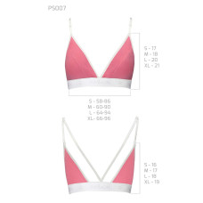 Спортивний топ з подвійними бретелями Passion PS007 TOP XL, pink