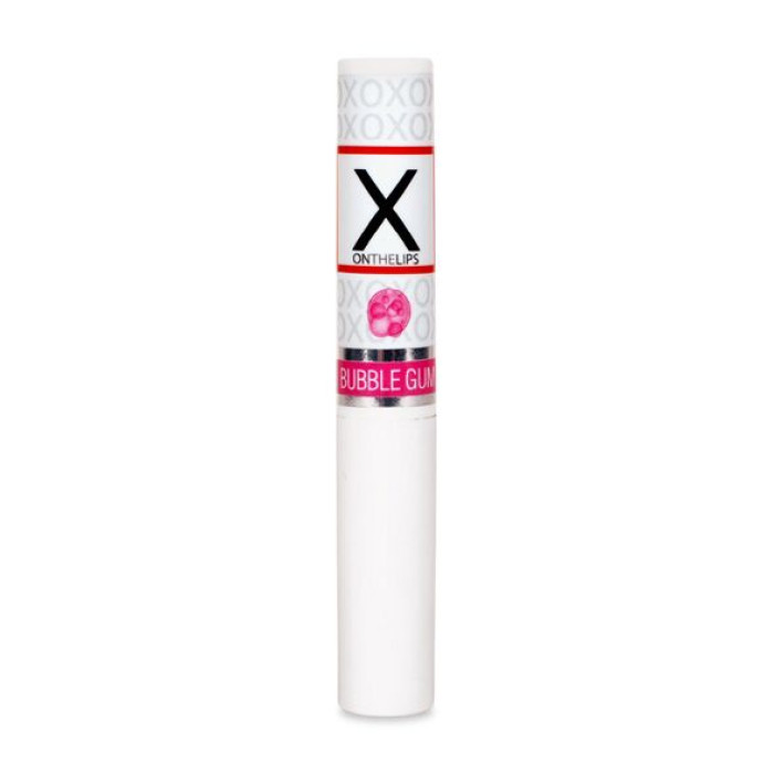 Стимулювальний бальзам для губ унісекс Sensuva – X on the Lips Bubble Gum з феромонами, жуйка