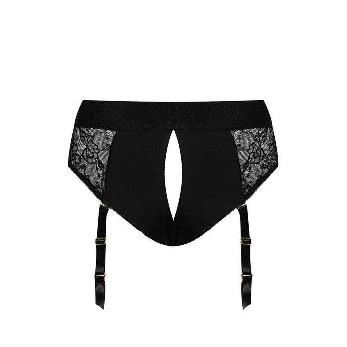 Мереживні труси для страпону з підв'язками для панчох Strap-On-Me DIVA HARNESS - M