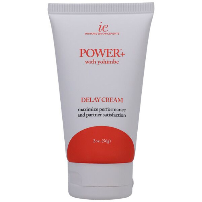 Потужний крем-пролонгатор Doc Johnson Power+with Yohimbe Delay Cream, екстракт Йохимбе, 56 г, коробка