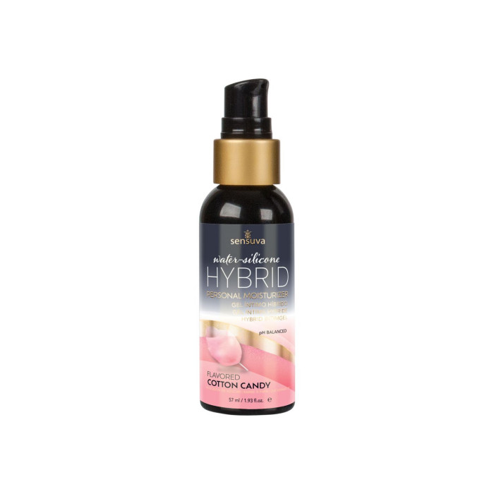 Змазка водно-силіконова Sensuva Hybrid Cotton Candy (57 мл) без цукру, можна для оральних пестощів
