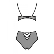 Еротичний комплект з малюнком Passion LOVELIA BIKINI S/M, black