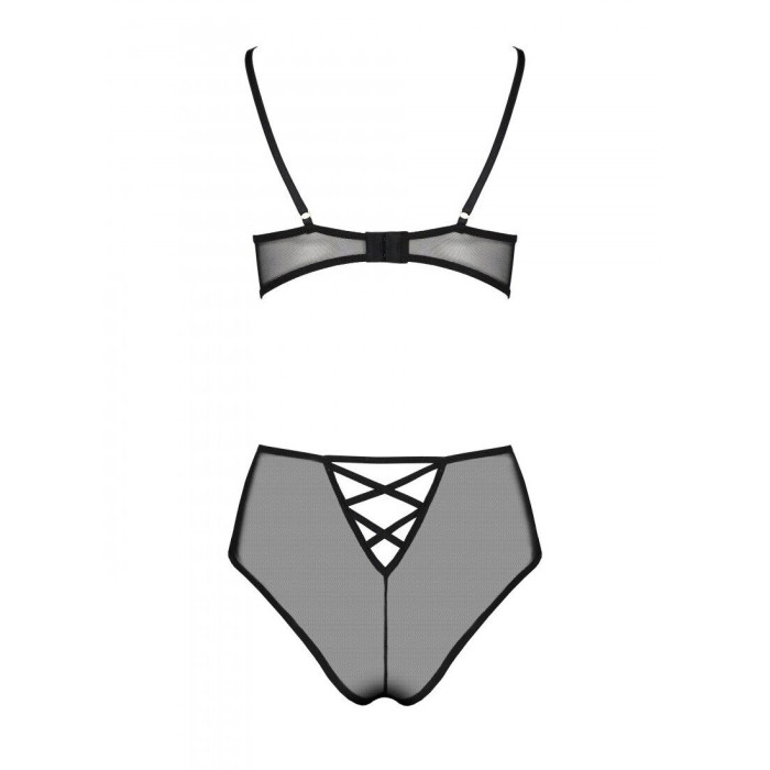 Еротичний комплект з малюнком Passion LOVELIA BIKINI XXL/XXXL, black