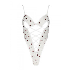 Еротичний боді з малюнком Passion LOVELIA BODY L/XL, white