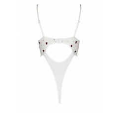 Еротичний боді з малюнком Passion LOVELIA BODY L/XL, white