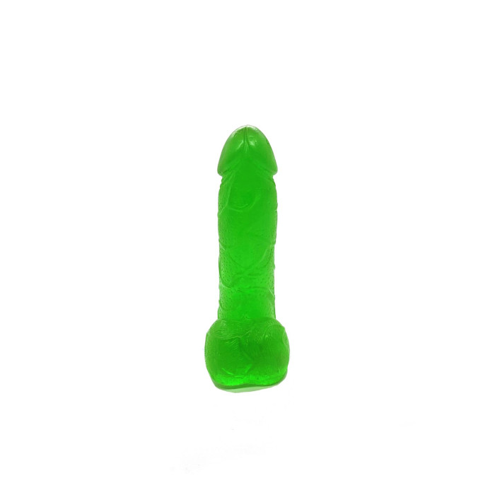 Мило у формі пеніса Чистий Кайф Green size S, крафтове мило-член, натуральне