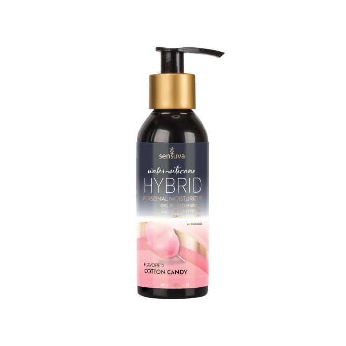 Змазка водно-силіконова Sensuva Hybrid Cotton Candy (125 мл) без цукру, можна для оральних пестощів