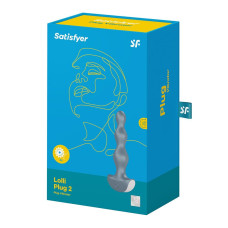 Анальний стимулятор-намистини з двома моторами Satisfyer Lolli-Plug 2 Ice blue