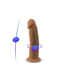 Фалоімітатор SilexD Robby Caramel (MODEL 2 size 6in), двошаровий, силікон + Silexpan, діаметр 3,5см