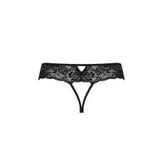 Мереживні стрінги з доступом Passion SENIA THONG S/M, black