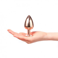 Металева анальна пробка із прикрасою у вигляді кристалу Dorcel - Diamond Plug L