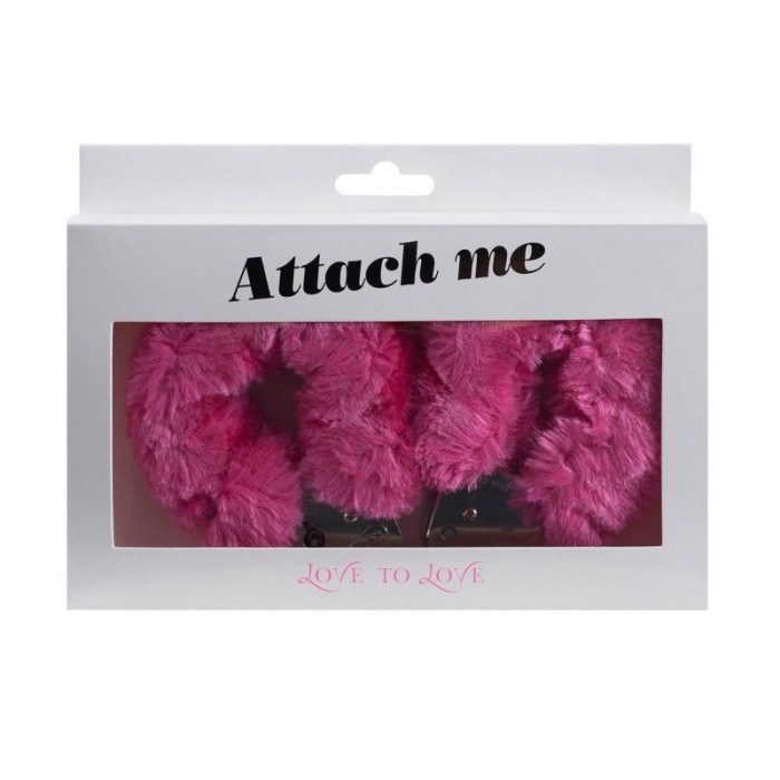 Наручники з плюшевим оздобленням Love To Love ATTACH ME Pink