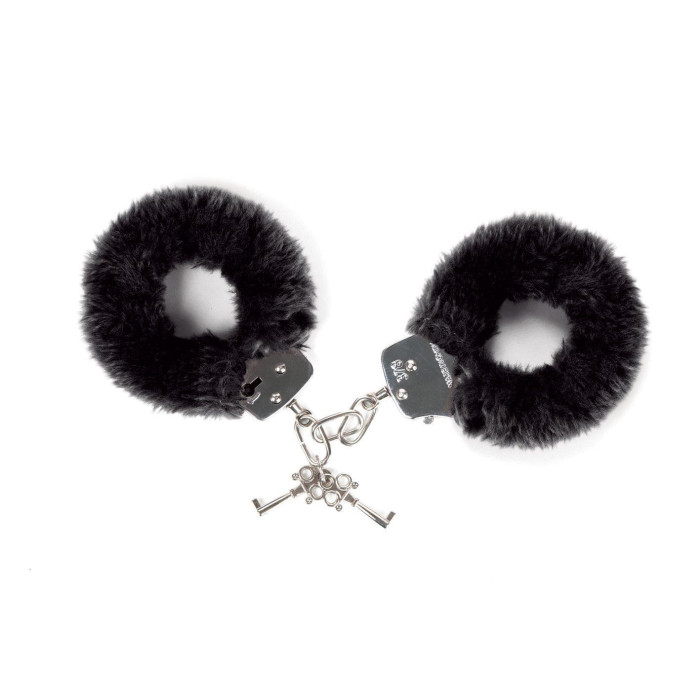 Наручники з плюшевим оздобленням Love To Love ATTACH ME Black