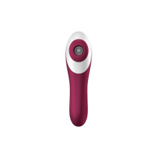 Вакуумний стимулятор із вібрацією Satisfyer Dual Crush Wine Red
