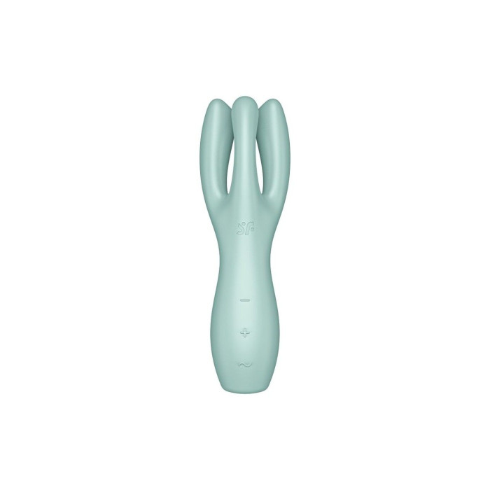 Кліторальний вібратор Satisfyer Threesome 3 Mint з трьома пальчиками