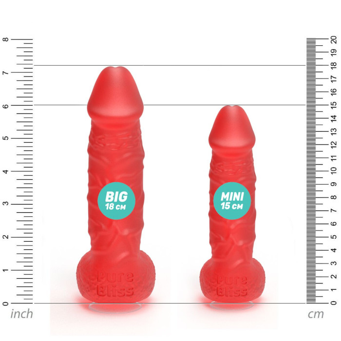 Мило у формі пеніса Pure Bliss MINI Red, крафтове мило-член, натуральне