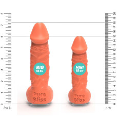 Мило у формі пеніса Pure Bliss MINI Coral, крафтове мило-член, натуральне