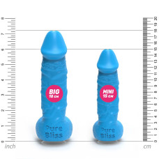 Мило у формі пеніса Pure Bliss BIG Blue, крафтове мило-член, натуральне