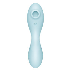 Вакуумний смарт-стимулятор із вібрацією Satisfyer Curvy Trinity 5 (Blue), керування зі смартфона