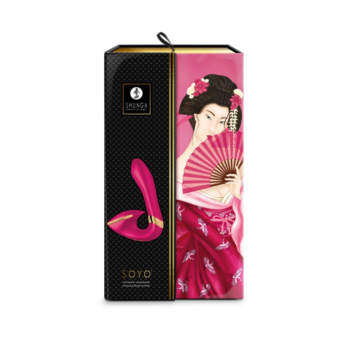 Вагінально-кліторальний вібратор Shunga Soyo Raspberry
