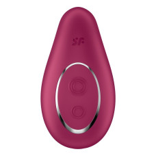 Вібратор Satisfyer Dipping Delight Berry, 2 мотори, гнучкий кінчик