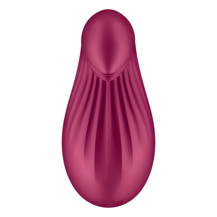 Вібратор Satisfyer Dipping Delight Berry, 2 мотори, гнучкий кінчик