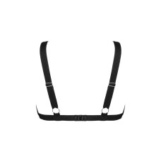 Мереживний бюстгальтер із трикутною чашкою Obsessive Estiqua bra XS/S, чорний, широкі лямки