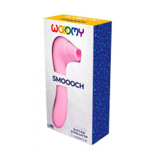 Вакуумний стимулятор з вібрацією Wooomy Smoooch Pink Clitoral Suction & Vibration, 10х2 режимів