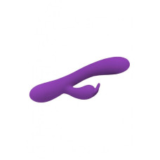 Вібратор-кролик Wooomy Gili-Gili Vibrator with Heat Purple, відросток з вушками, підігрів до 40°С