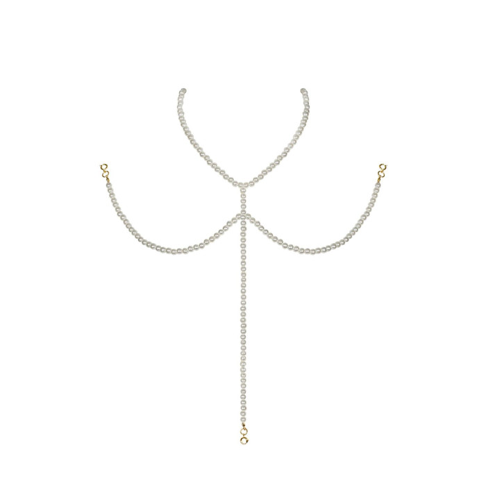 Намисто під перлини на декольте Obsessive A757 necklace pearl