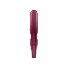 Вібратор-кролик Satisfyer Love Me Red, гнучкий, відросток з потрійним кінчиком