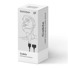 Зарядка (запасний кабель) для іграшок Satisfyer USB charging cable Black