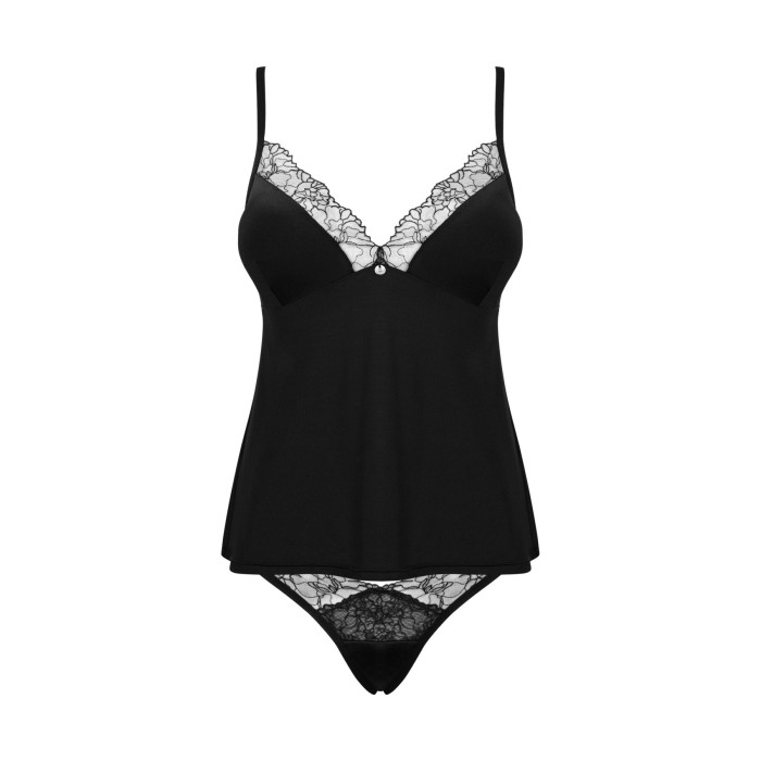 Топ та трусики Obsessive Bella Rou top & panties M/L, топ, трусики
