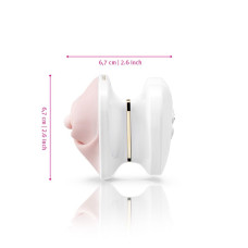 Вібратор для клітора Mystim Heart´s Desire White, 8 режимів, дуже потужний